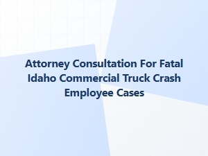 Fatal Truck Crash Employee Attorney Consultation