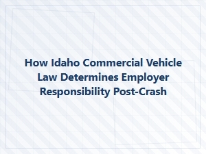 Employer Liability After a Commercial Truck Crash in Idaho