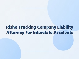 Defending Trucking Companies in Interstate Collisions