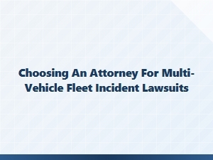 Guide to Hiring a Fleet Accident Lawyer